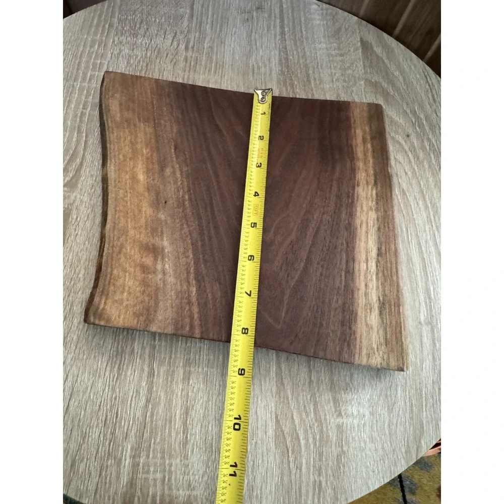 Handmade Solid Walnut 9x8 Cutting Board Black Walnut Serving Board